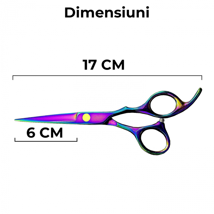 Foarfeca de tuns pentru saloane, Multicolor [6]