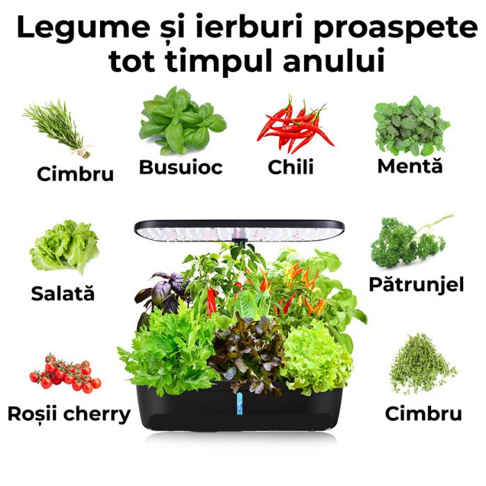Ghiveci de plante cu sistem de cultivare hidroponica fara sol [5]