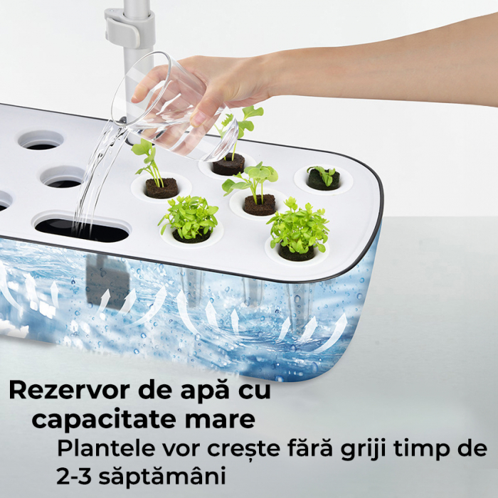 Ghiveci de plante cu sistem de cultivare hidroponica fara sol [7]