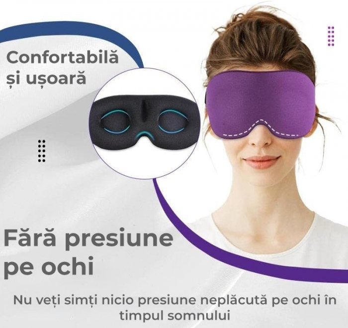 Masca pentru somn - Mov [6]