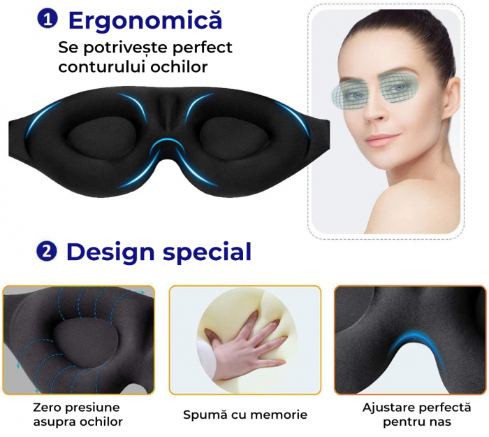Masca pentru somn - Mov [3]