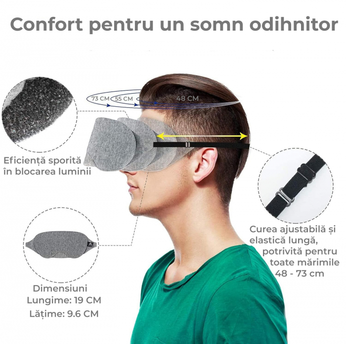Masca pentru somn - gri [3]