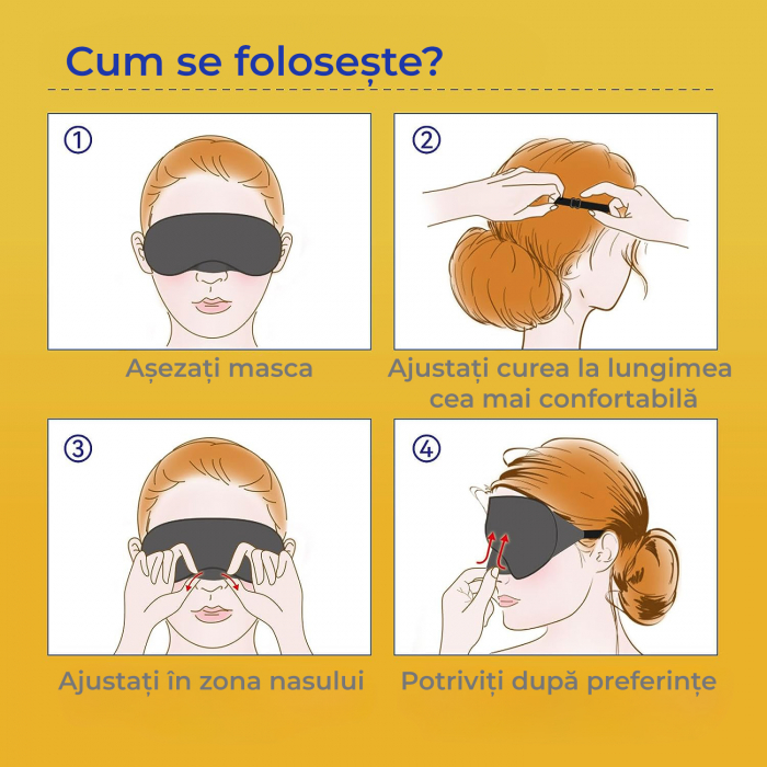 Masca pentru somn - gri [7]