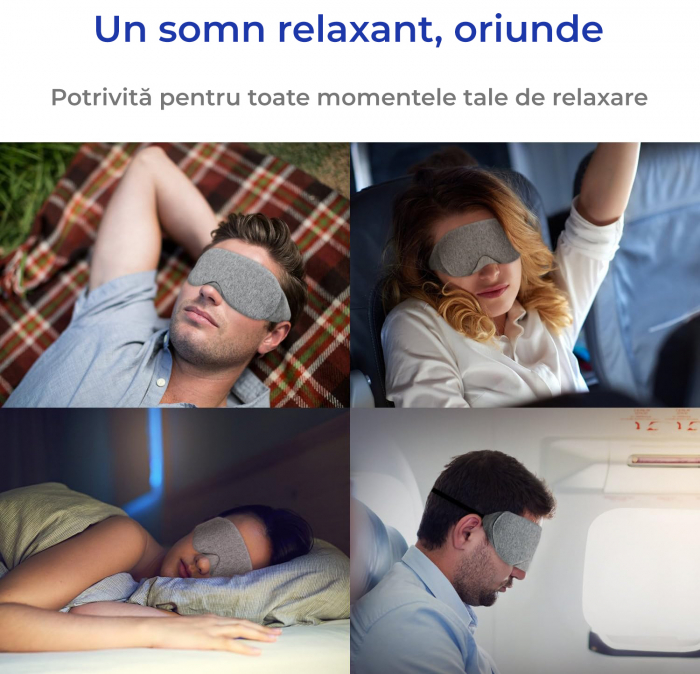 Masca pentru somn - gri [8]