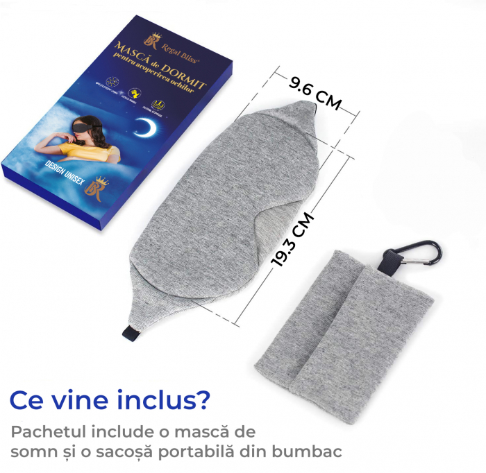 Masca pentru somn - gri [9]