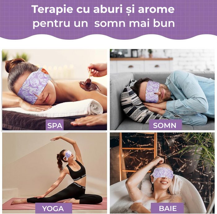 Masti pentru ochi cu autoincalzire Lavanda [3]