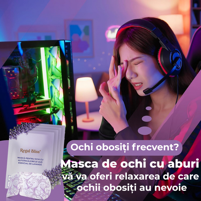 Masti pentru ochi cu autoincalzire Lavanda [2]