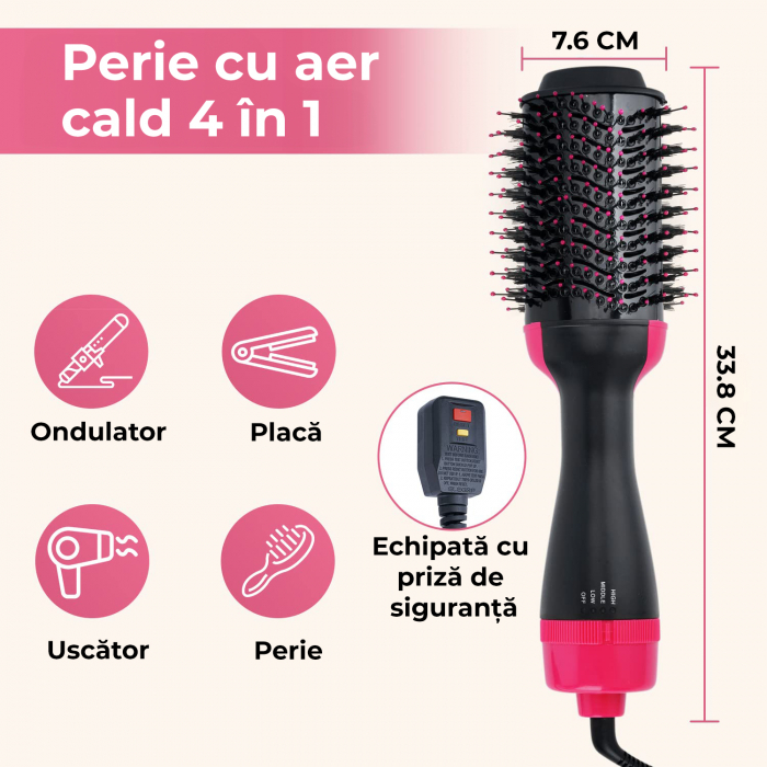 Perie electrica de par fixa pentru volum 4 in 1 [5]