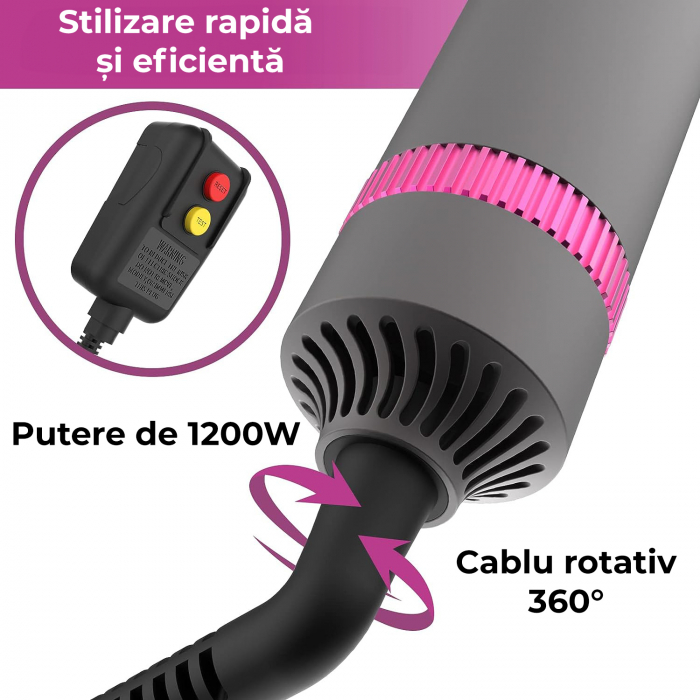 Perie electrica de par pentru volum 5 in 1 RESIGILAT [6]