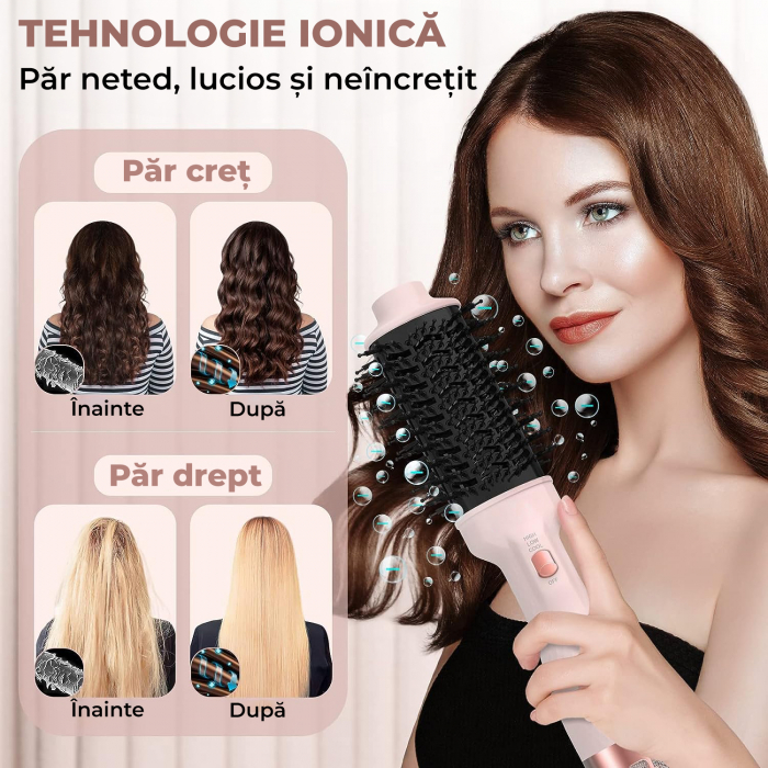 Perie electrica de par pentru volum, cu turmalina ceramica [5]