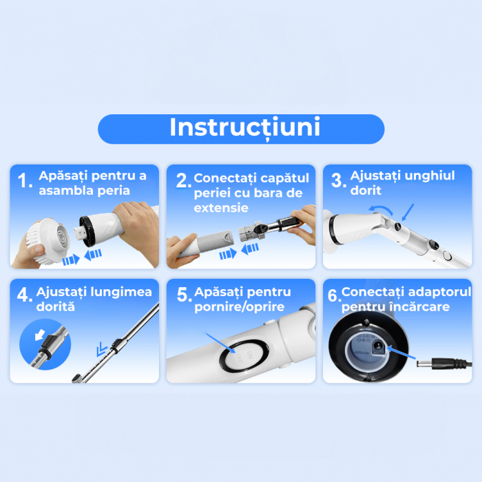 Perie electrica rotativa pentru curatare RESIGILAT [10]