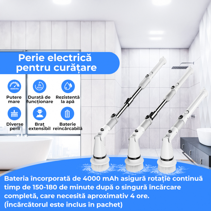 Perie electrica rotativa pentru curatare RESIGILAT [12]