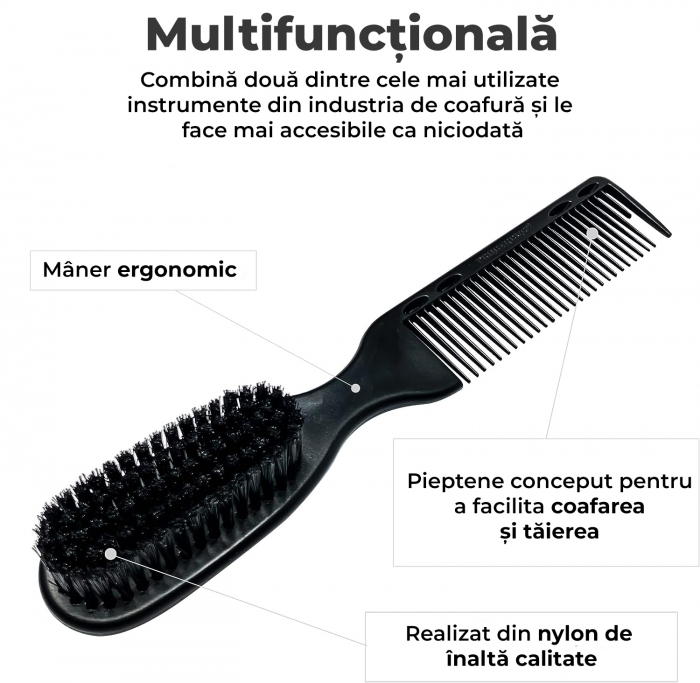 Perie profesionala cu pieptene - 1 Buc [7]