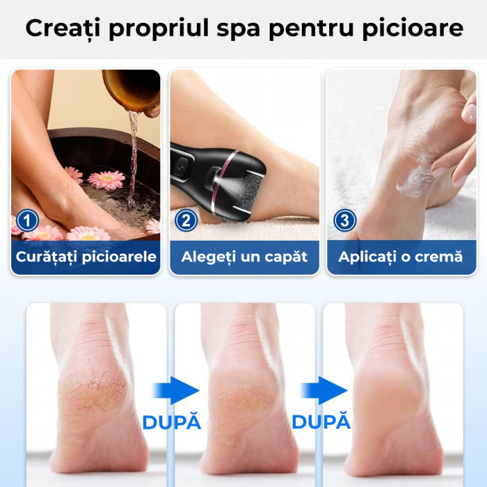 Pila electrica pentru picioare - negru [6]