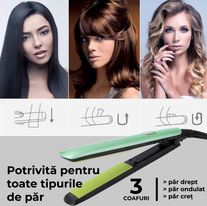Placa de indreptat parul Verde  RESIGILAT [6]