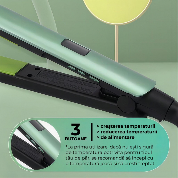 Placa de indreptat parul Verde  RESIGILAT [9]