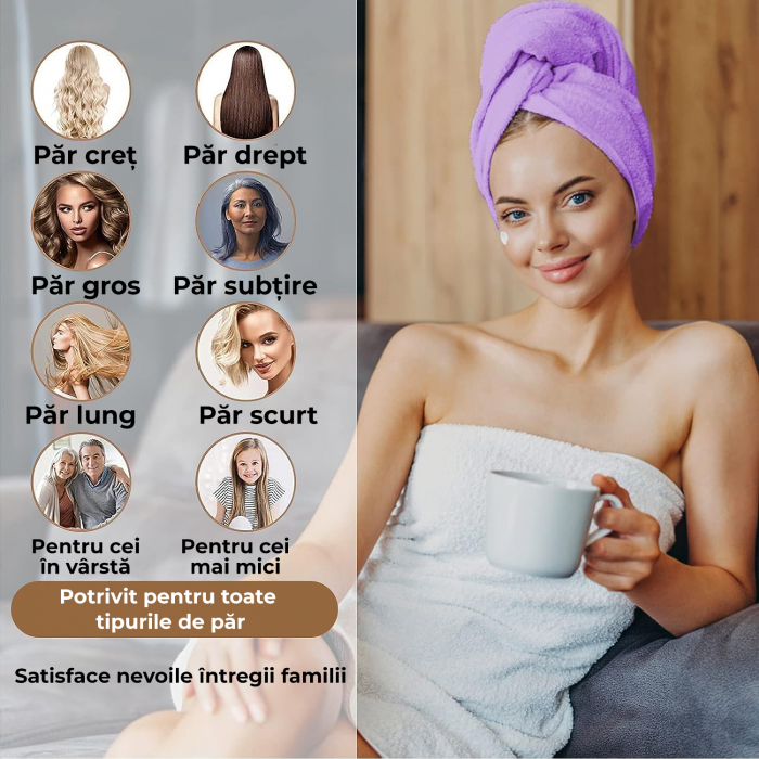 Prosoape de baie multicolore din microfibra, set 3 bucati [3]