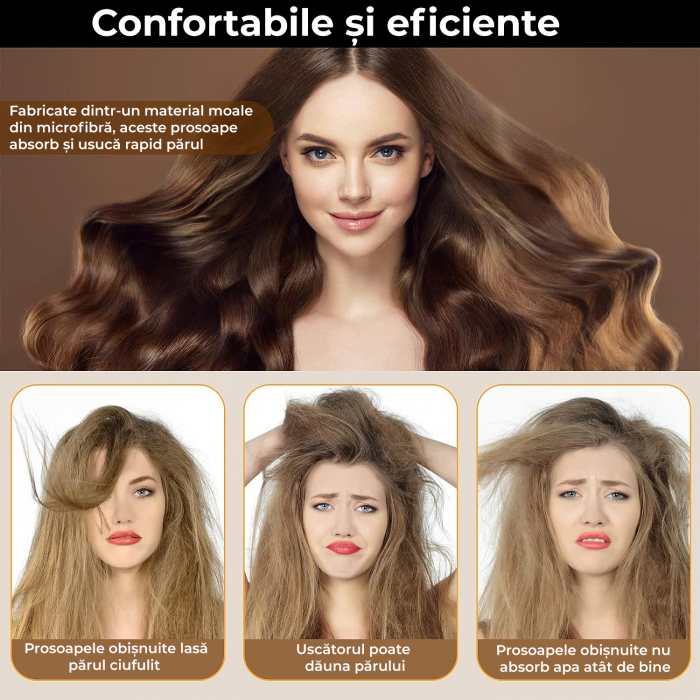 Prosoape de baie multicolore din microfibra, set 3 bucati [5]