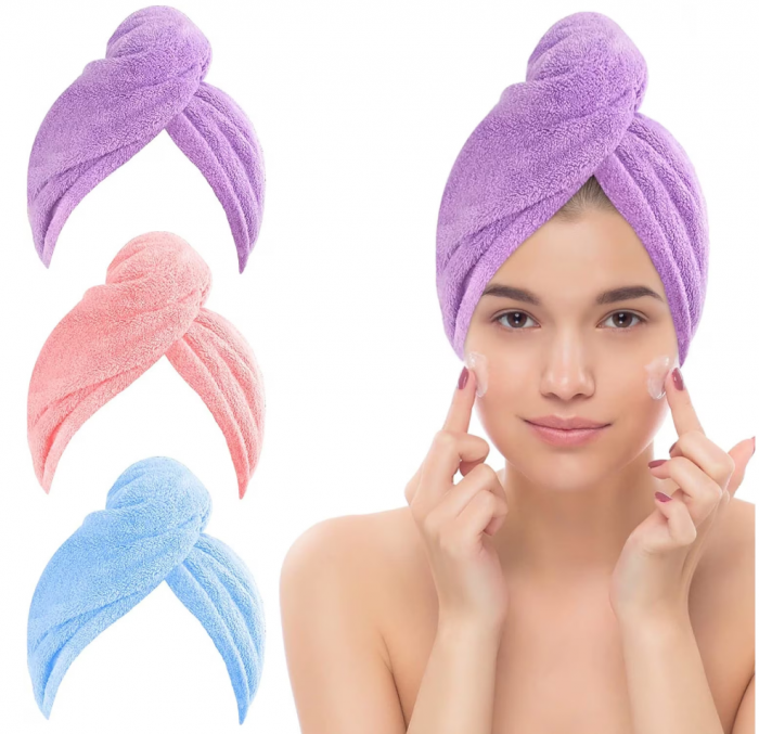 Prosoape de baie multicolore din microfibra, set 3 bucati [1]