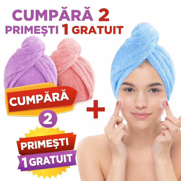 Prosoape de baie multicolore din microfibra, set 3 bucati [1]