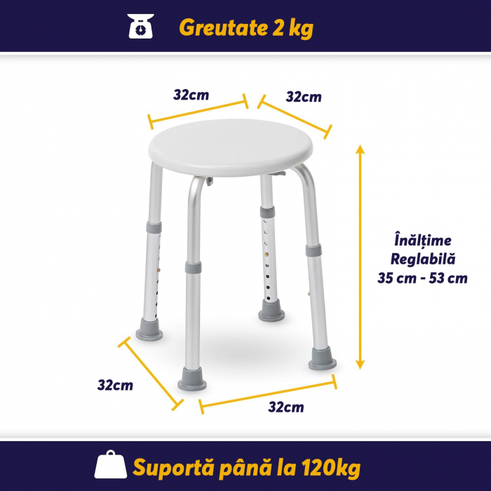 Scaun de Baie sau dus Argintiu [9]