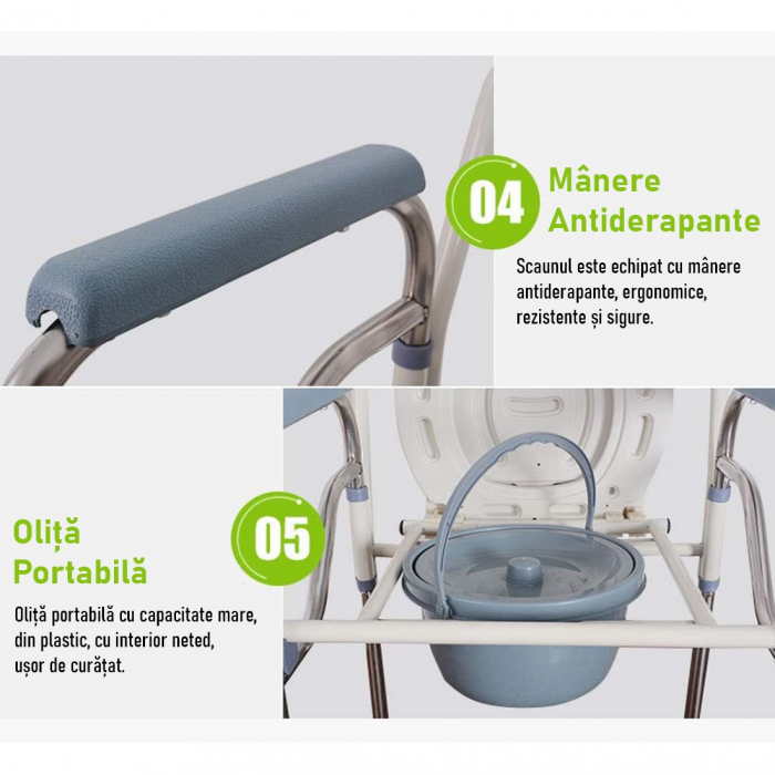 Scaun WC tip toaleta - Pliabil si reglabil [3]