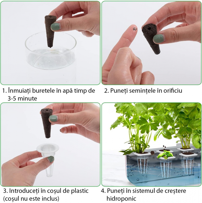 Set 12 bureti pentru cresterea plantelor hidroponice [5]
