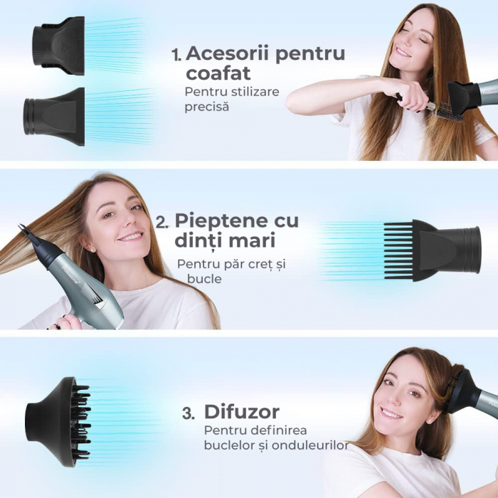 Uscator de par profesional ionic, Gri [7]
