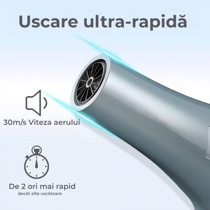 Uscator de par profesional ionic, Gri [2]
