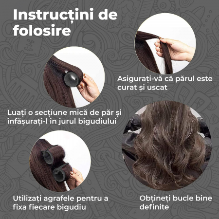 Bigudiuri profesionale de par - negre [3]