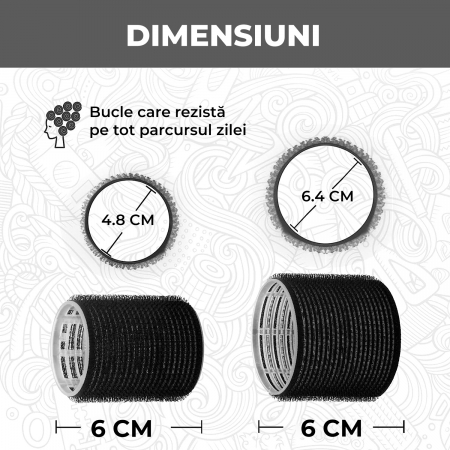 Bigudiuri profesionale de par - negre [5]