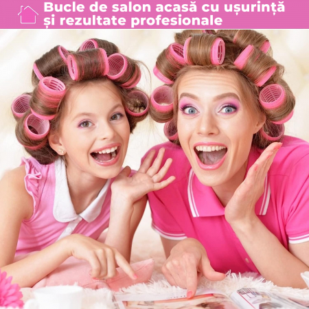 Bigudiuri profesionale de par  - roz [3]