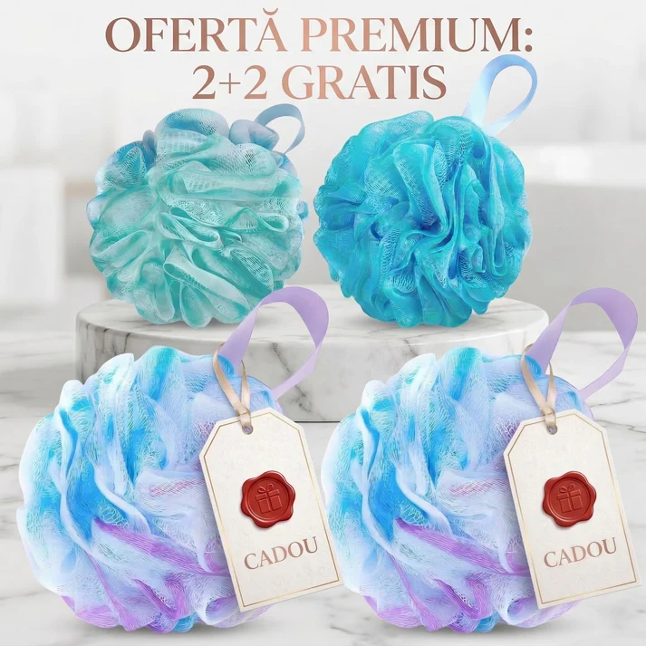 Bureti/perii si prosoape - Bureti de baie set 4 bucati