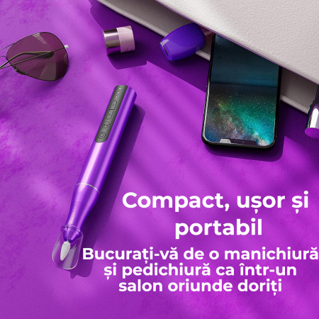 Freza electrica pentru unghii - mov [3]