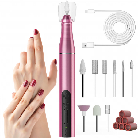 Manichiura & pedichiura - Freza electrica pentru unghii - roz