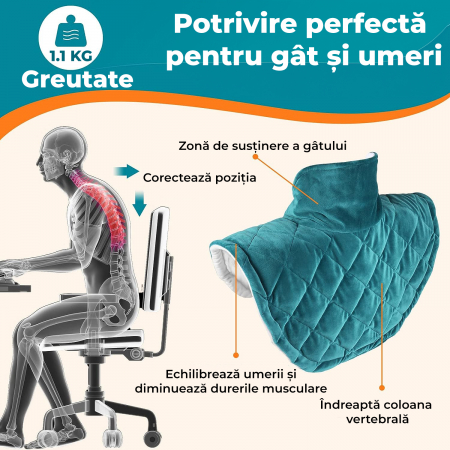 Incalzitor electric pentru gat, umeri, spate si abdomen [1]