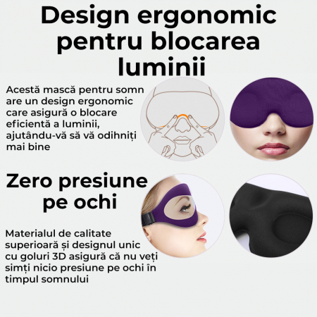 Masca pentru somn - Mov [1]