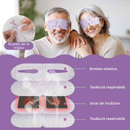 Masti pentru ochi cu autoincalzire Lavanda [3]