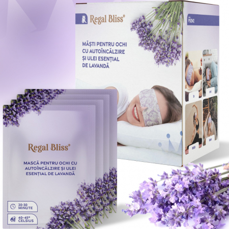 Masti si Plasturi - Masti pentru ochi cu autoincalzire Lavanda