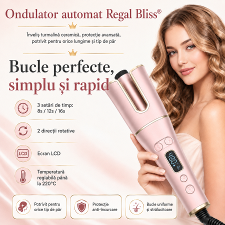 Ondulatoare de par - Ondulator automat, ecran LCD