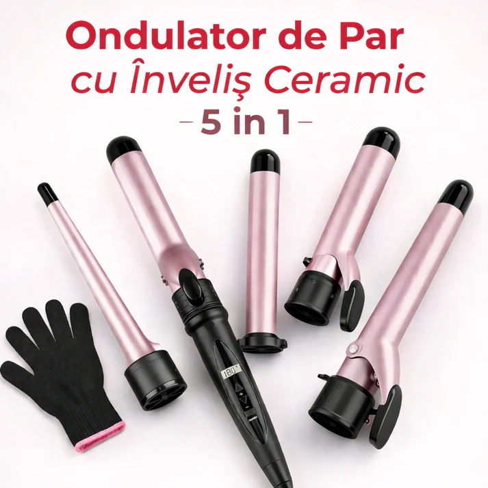 RESIGILATE - Ondulator de par, Set 5 in 1 - Resigilat
