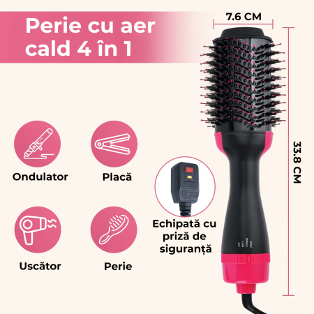 Perie electrica de par fixa pentru volum 4 in 1 [4]