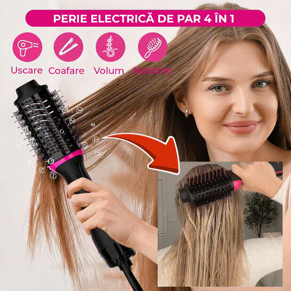 Perii de par - Perie electrica de par fixa pentru volum 4 in 1