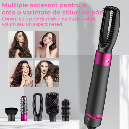 Perie electrica de par pentru volum 5 in 1 RESIGILAT [3]