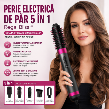 Perii de par - Perie electrica de par pentru volum 5 in 1