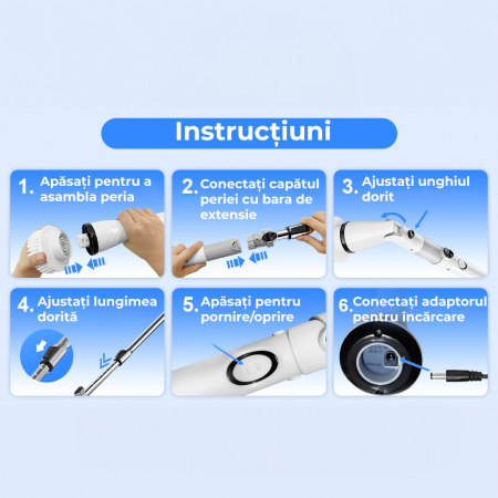 Perie electrica rotativa pentru curatare RESIGILAT [9]