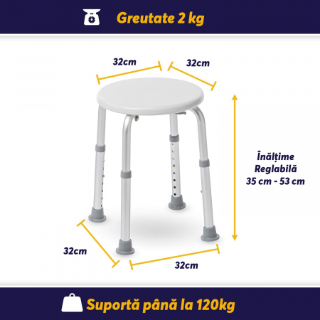Scaun de Baie sau dus Argintiu [8]