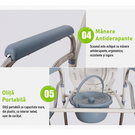 Scaun WC tip toaleta - Pliabil si reglabil [2]