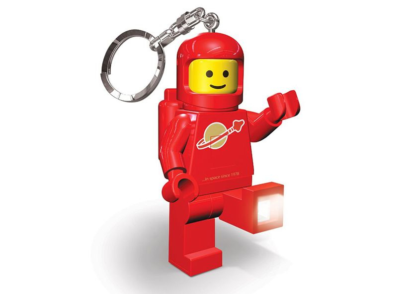 Breloc cu lanterna LEGO astronaut  - rosu (LGL-KE10-R) [1]