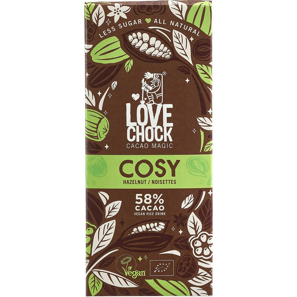 Ciocolata vegana bio cu 58% cacao, bautura de orez si alune [1]